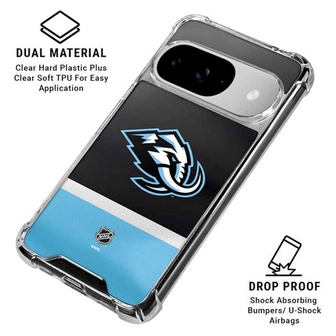 NHL Utah Mammoth Striped Jersey Google Pixel 10 Clear Case